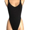 Figueroa: Caracas Black Gerippt Einteiler -Beach Style Verkauf Caracas black gerippt