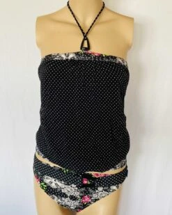 Cyell: Lace Rose Black Tankini